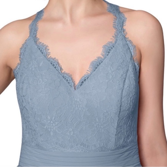 Azazie Lace Wedding Dress in Light Blue - Picture 1 of 10